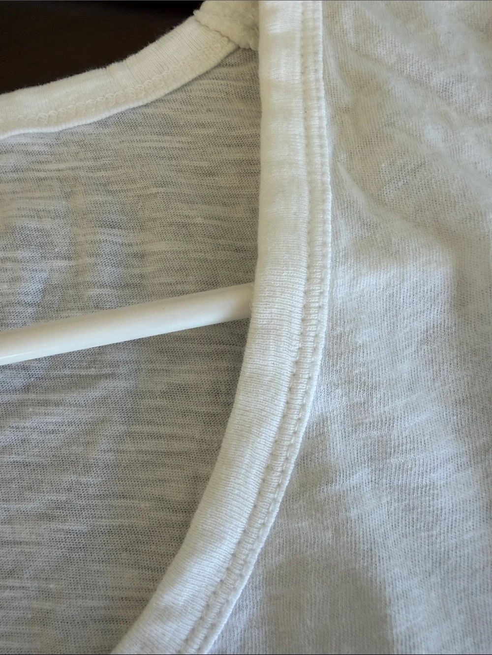 J. Crew White Long-Sleeve Scoop Neck Tee